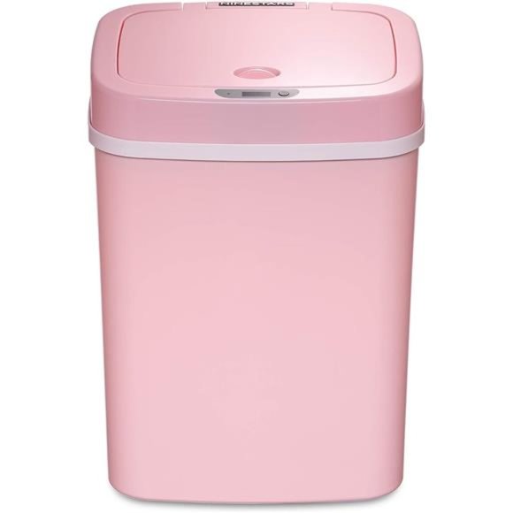 Automatic Touchless Sensor Trash Can, 3 Gal 12 L, Pink Trashcan for Office,Home - Picture 5 of 7